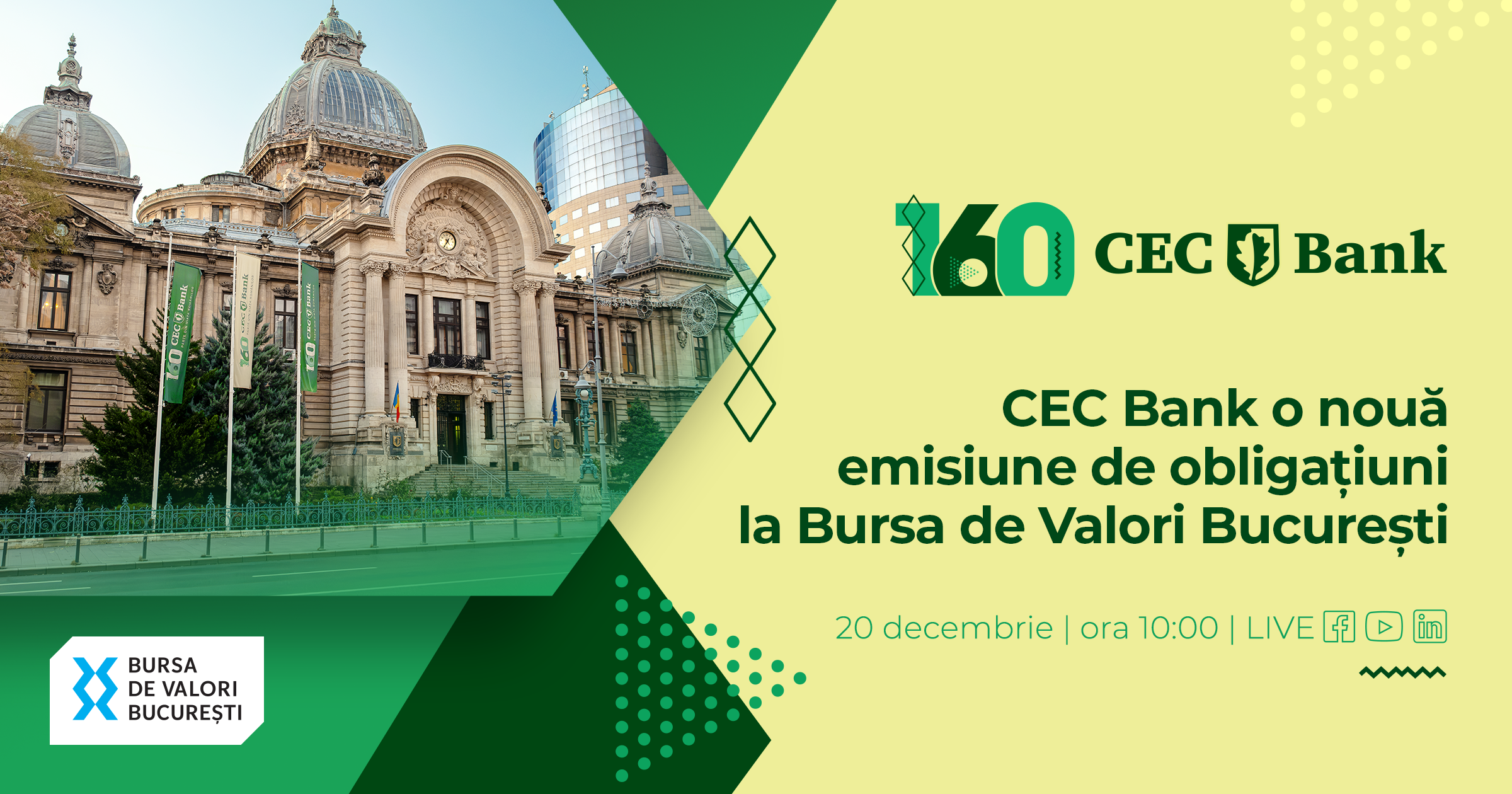 CEC Bank listeaza o noua emisiune de obligatiuni la Bursa de Valori ...